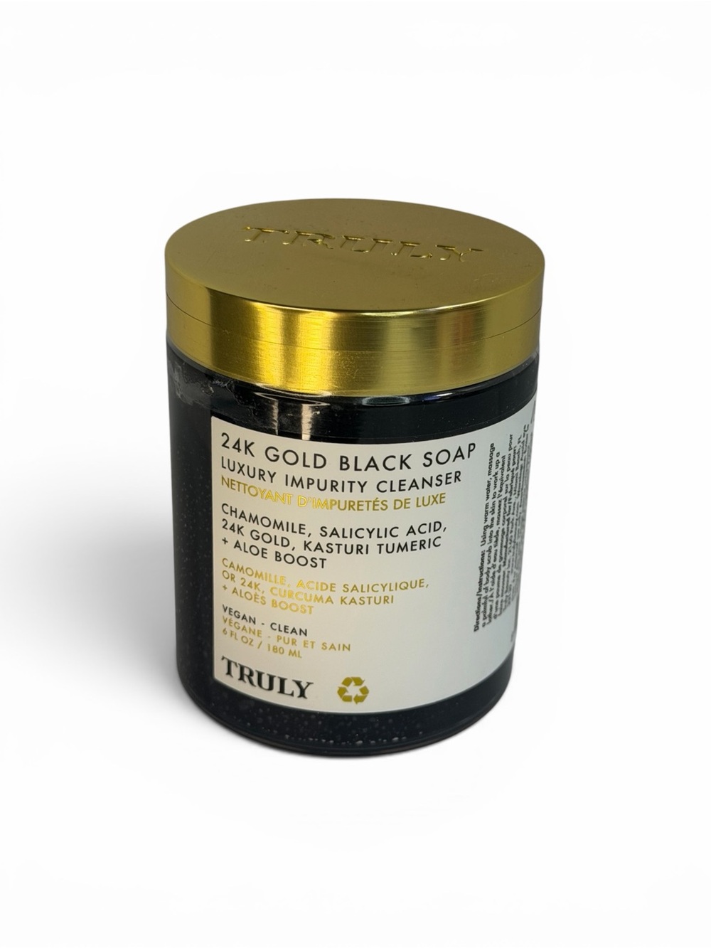 TRULY 24K Gold Black Soap Cleanser Luxury Impurity Cleanser – NWT